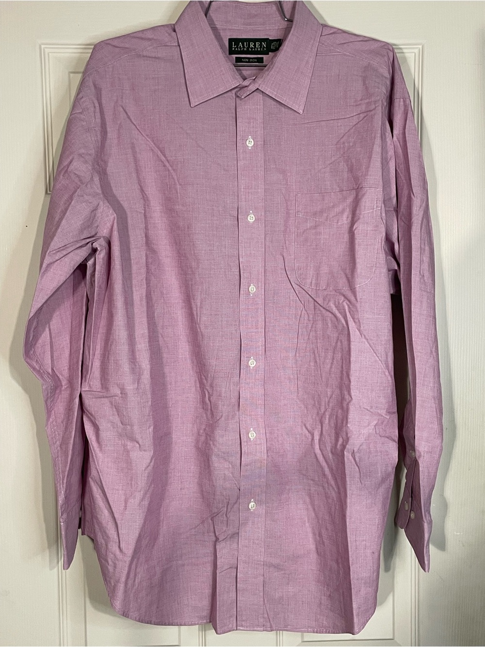 Lauren Ralph Lauren Lavender-Pink Dress Shirt 17.5 34/35
